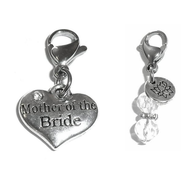 Clip on charm bag dangle key keeper Something Blue Cameo  Bride Gift